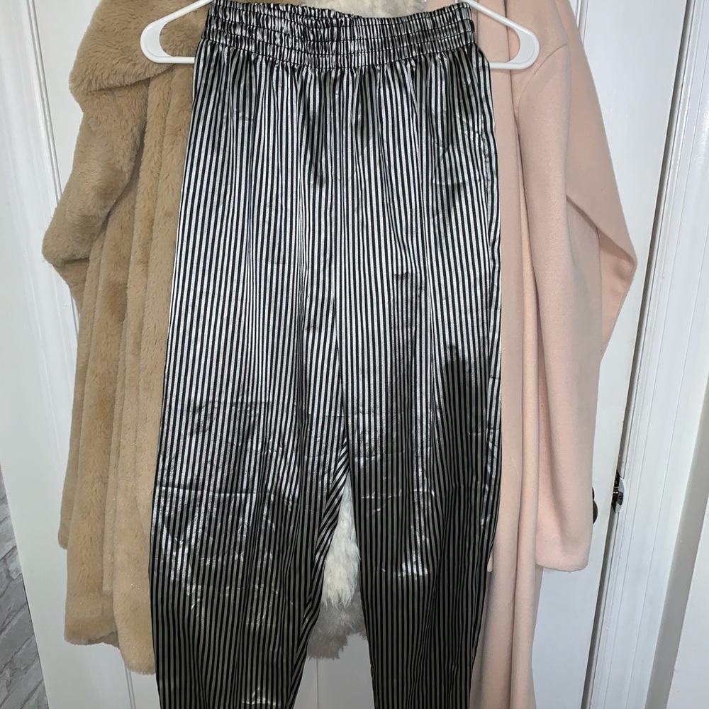 American apparel satin joggers